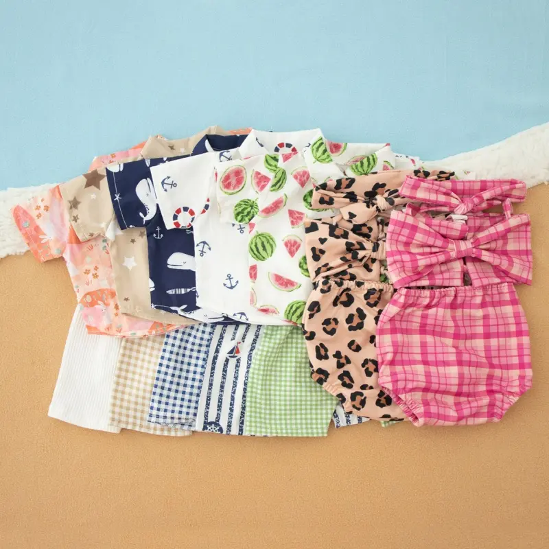 Boy Summer Beach Outfit Set - Newborn Photography Clothing